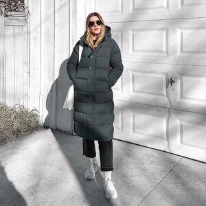 TNA Super Puff Long in  Blue Grey